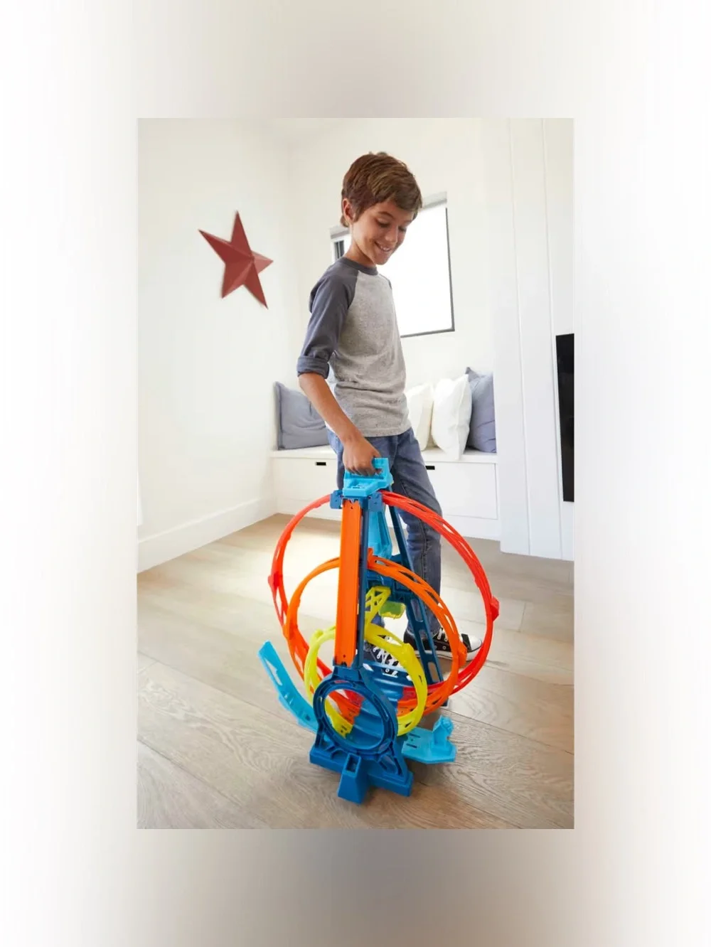 Hot Wheels Track Builder Unlimited Triple Loop Kit – New Factory Sealed